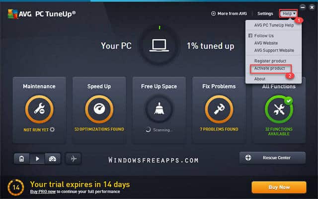 AVG PC Tune UP - useless unless you pay