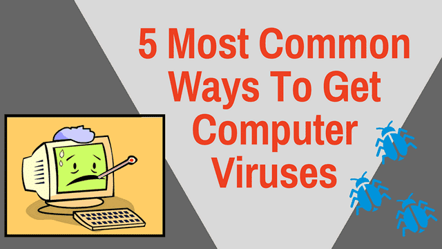 Common ways of getting infected with viruses and malware