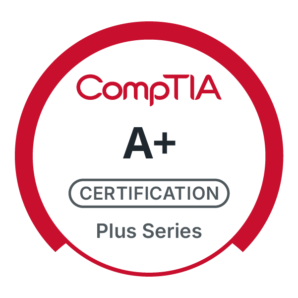 Official CompTIA A+ Certified IT Technician badge